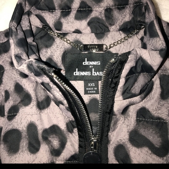 Dennis Basso Animal Print Vest XXS - Picture 3 of 7
